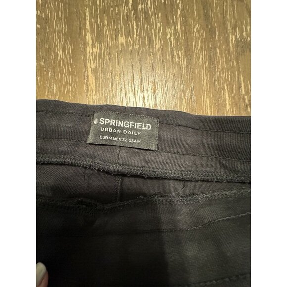 Springfield Urban Daily Men's Medium Jogger Zip Pockets Cotton Blend Black - Picture 4 of 9